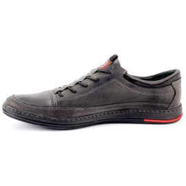 Polbut Gray men's casual leather shoes K22 grey 1