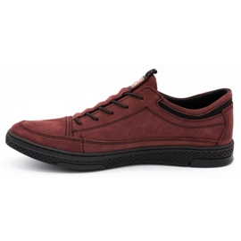 Polbut Men's leather casual shoes K22N black 1