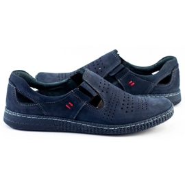 KOMODO Men's shoes slip 864 navy blue 2