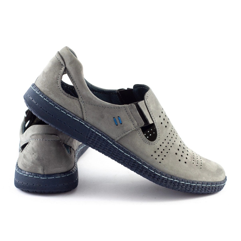 KOMODO Gray men's slip on shoes 864 grey 1