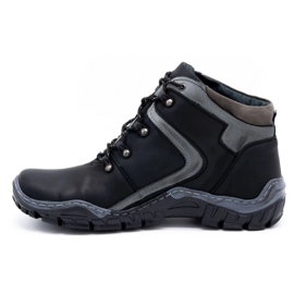 Olivier Men's winter shoes 129 Black 1
