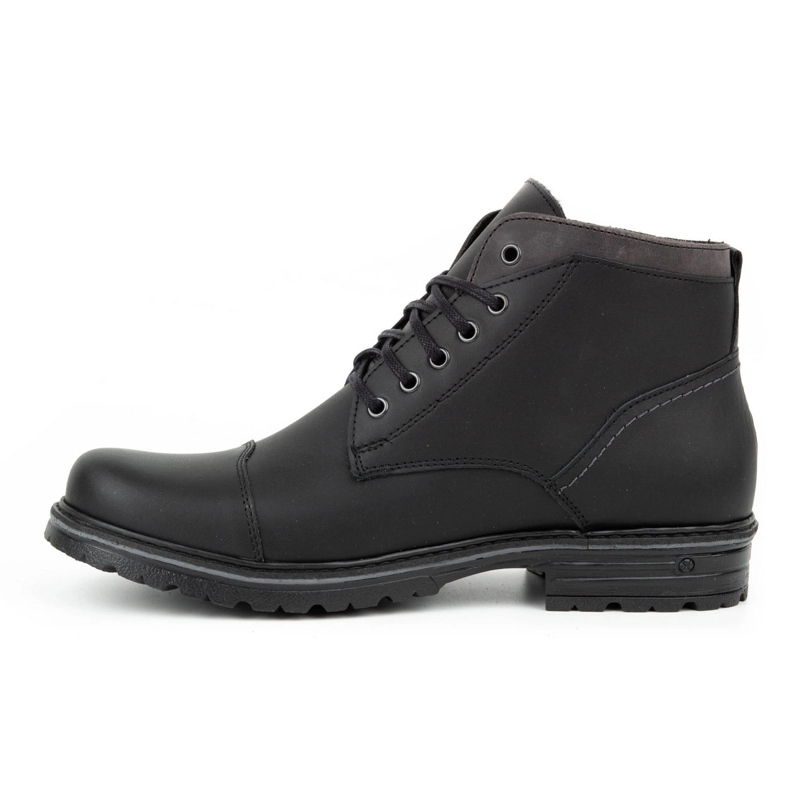 Polbut Black men's winter shoes C15 2
