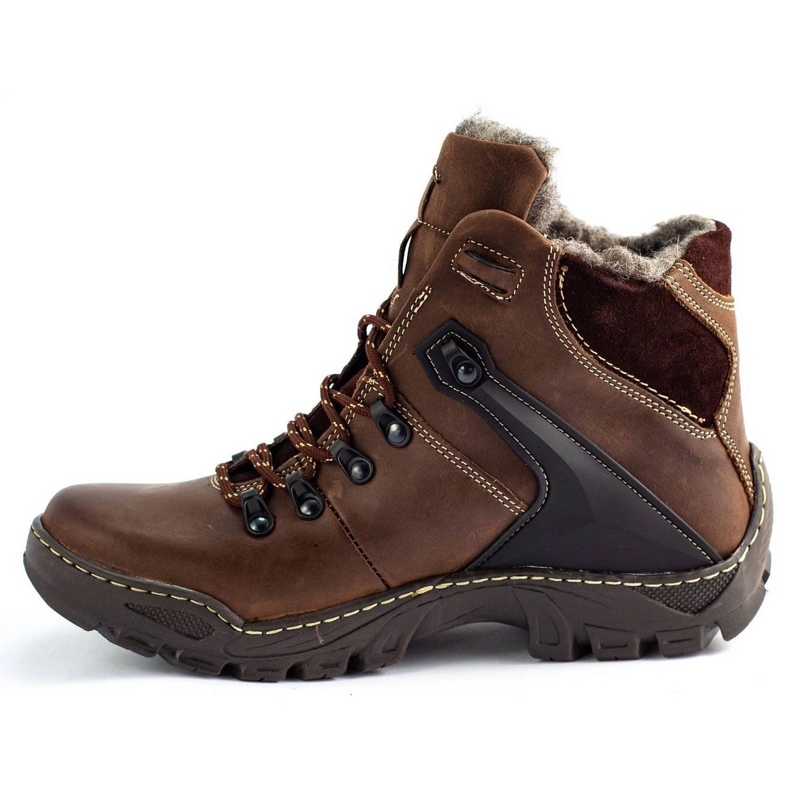 KENT Men's winter shoes Snow boots 119 brown, trekking 1