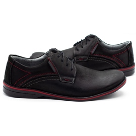 Olivier leather men's shoes 242 black 2