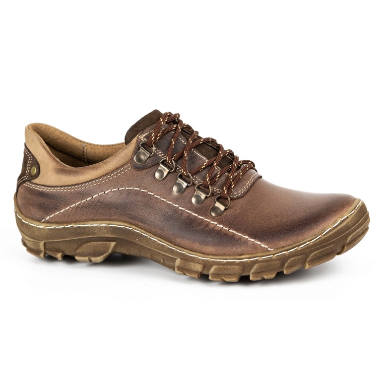 KOMODO Men's trekking shoes leather 700 brown 1