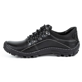KOMODO Men's trekking shoes leather 700 black 1