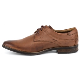 KOMODO Elegant men's shoes 877 brown 2