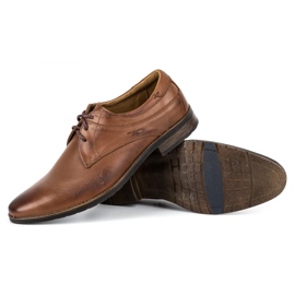 KOMODO Elegant men's shoes 877 brown 4
