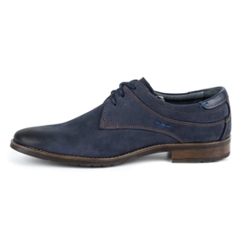 KOMODO Elegant men's shoes 877 navy blue 1