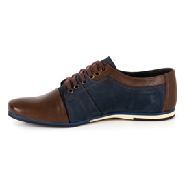 Elegant men's shoes for jeans 730 brown 1