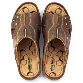 Olivier Men's 334GT brown slippers 1
