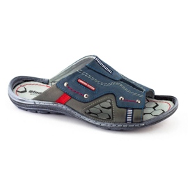 Men's 334GT navy blue slippers 1 Men's 334GT navy blue slippers 1