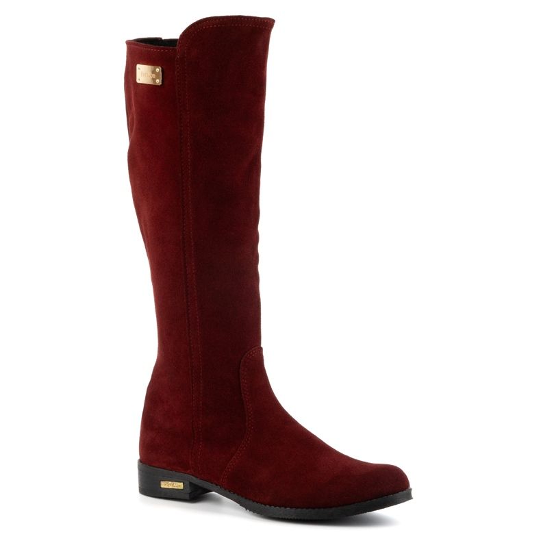Olivier Fashionable boots Klara burgundy red multicolored 1 Olivier Fashionable boots Klara burgundy red multicolored 1