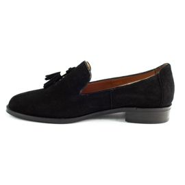 Lizard Black loafers 04642 for women 1 Lizard Black loafers 04642 for women 1