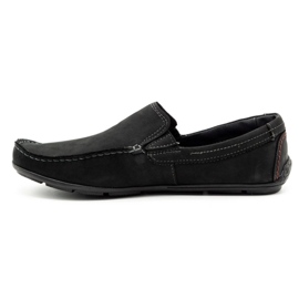 Mario Pala Men's loafers 763 black suede 1