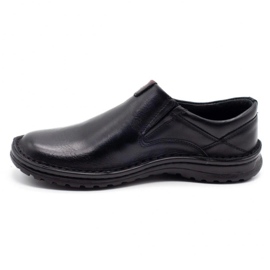 Joker Black men's leather loafers 382 1