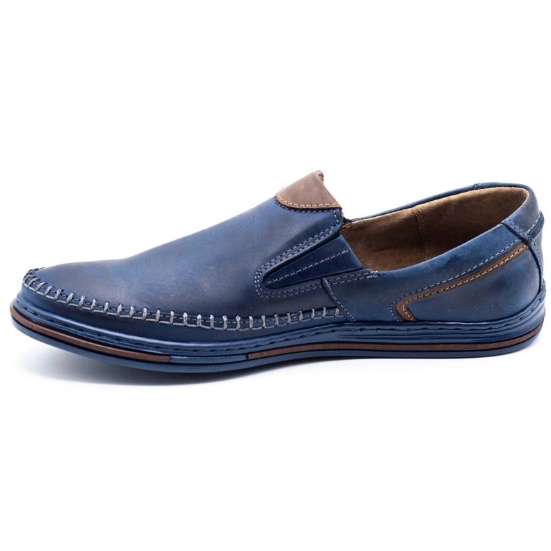 Polbut Men's shoes loafers 09 navy blue 1 Polbut Men's shoes loafers 09 navy blue 1