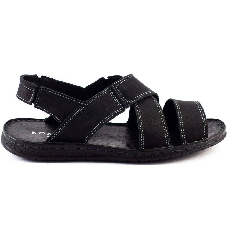 KOMODO Black men's leather sandals 882K 1 KOMODO Black men's leather sandals 882K 1