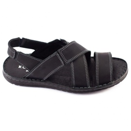 KOMODO Black men's leather sandals 882K 2 KOMODO Black men's leather sandals 882K 2