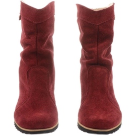 Olivier Leather Boots Warmed by Emi Burgundy red 4
