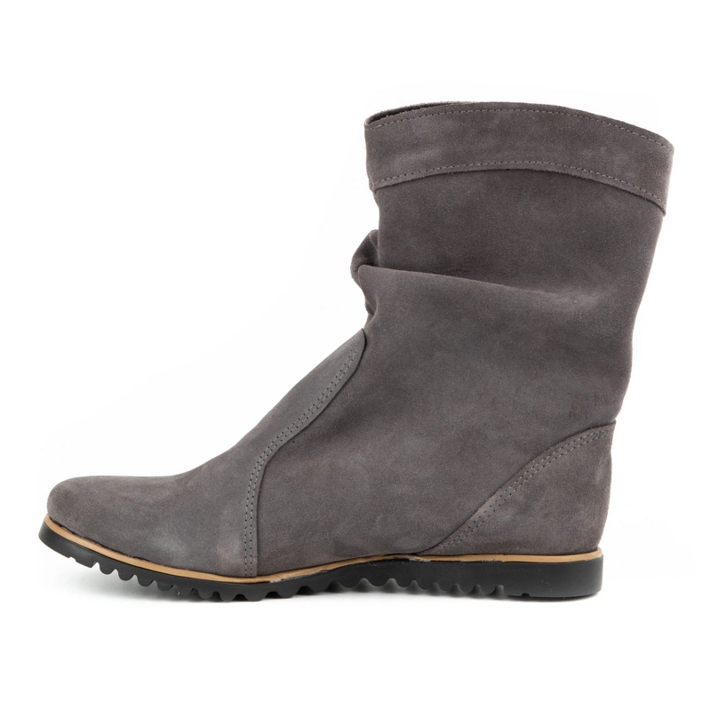 Olivier Emi Dark Gray Warm Leather Boots grey 1