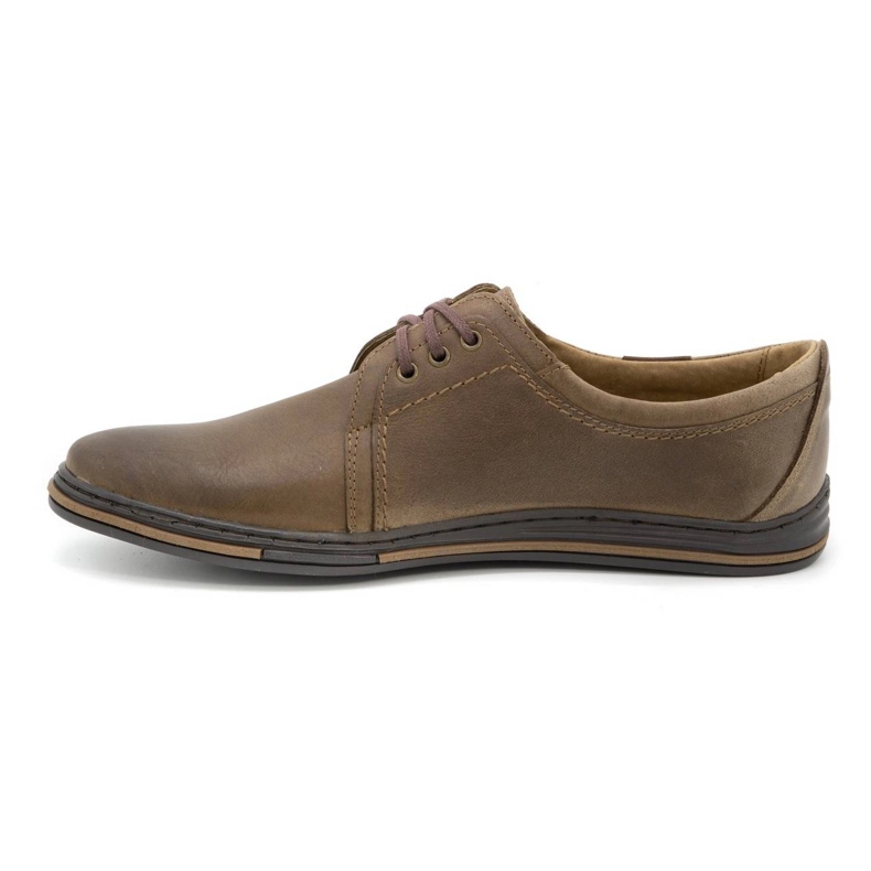 Polbut Leather shoes for men 343 brown 1