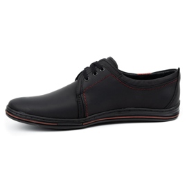 Polbut Leather shoes for men 343 black 1