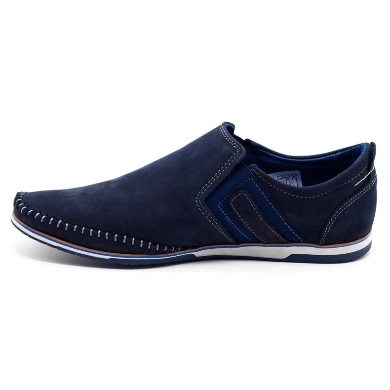 KOMODO Leather men's shoes 711 navy blue 1 KOMODO Leather men's shoes 711 navy blue 1