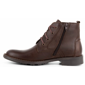 Polbut Men's winter shoes C20 dark brown 1