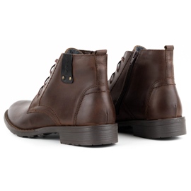 Polbut Men's winter shoes C20 dark brown 7