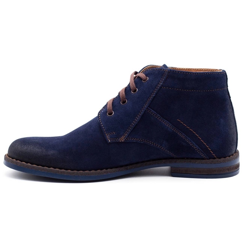 Olivier Men's Jodhpur boots 605 navy blue 1