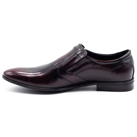Lukas Men's formal slip-on shoes 284 cherry red 1