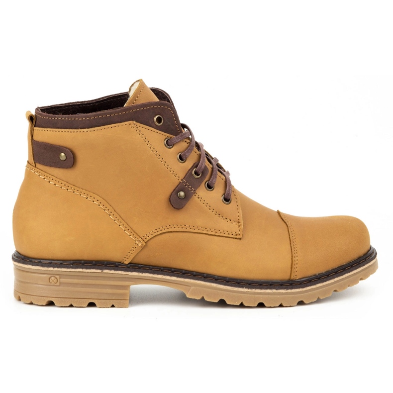 Polbut C15 red men's winter shoes orange 1