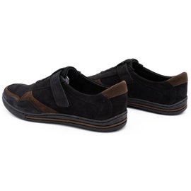 Polbut Men's casual leather shoes 2102 black 1