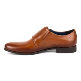 Kampol Men's formal shoes monki 341 / C1 brown 1