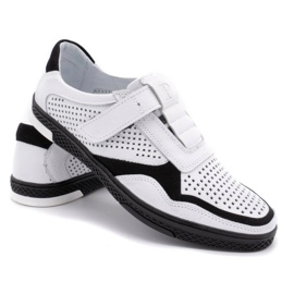 Polbut Men's casual leather shoes 2102L white 4