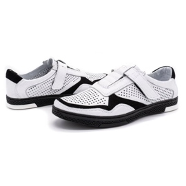Polbut Men's casual leather shoes 2102L white 6