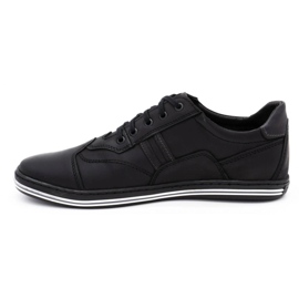 Polbut 1801L black casual men's shoes 1