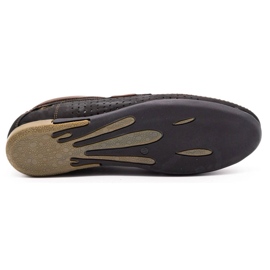 Mario Pala Men's openwork shoes 563 black 1