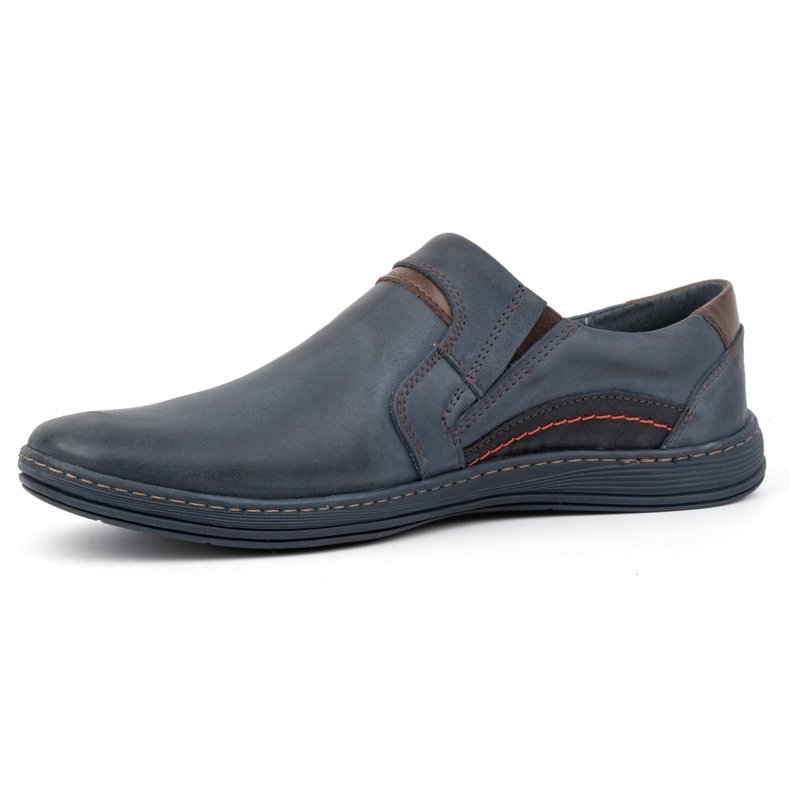 Olivier Men's moccasins leather 520 navy blue 1 Olivier Men's moccasins leather 520 navy blue 1