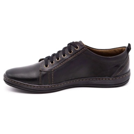 Olivier Men's leather shoes 695MP black brown 1