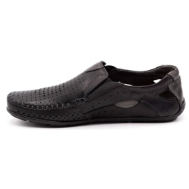 Olivier Men's shoes moccasins 901 summer black grain 1 Olivier Men's shoes moccasins 901 summer black grain 1