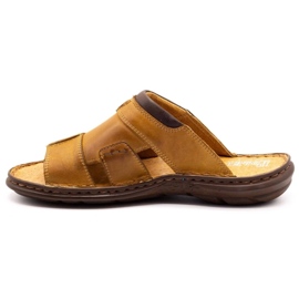 Polbut Men's slippers 358 red orange 1
