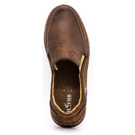 Olivier Men's slip-on shoes 283GT brown 1