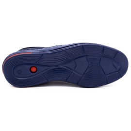 Olivier Men's leather casual shoes 238GT navy blue 1