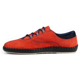 Olivier Casual men's shoes 312K red nubuck 1