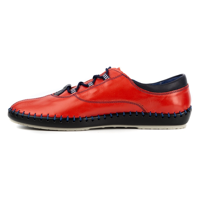 Olivier Casual men's shoes 312K red grain 1