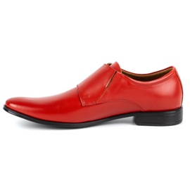 Olivier Leather formal shoes Monki 287LU red 1