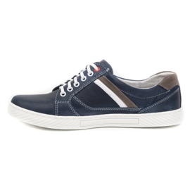 Polbut Men's shoes J47 navy blue with gray multicolored 1