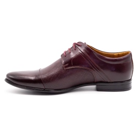 Olivier Men's formal shoes 710 claret red 1